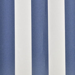 Awning Top Sunshade Canvas Blue & White 500x300 cm