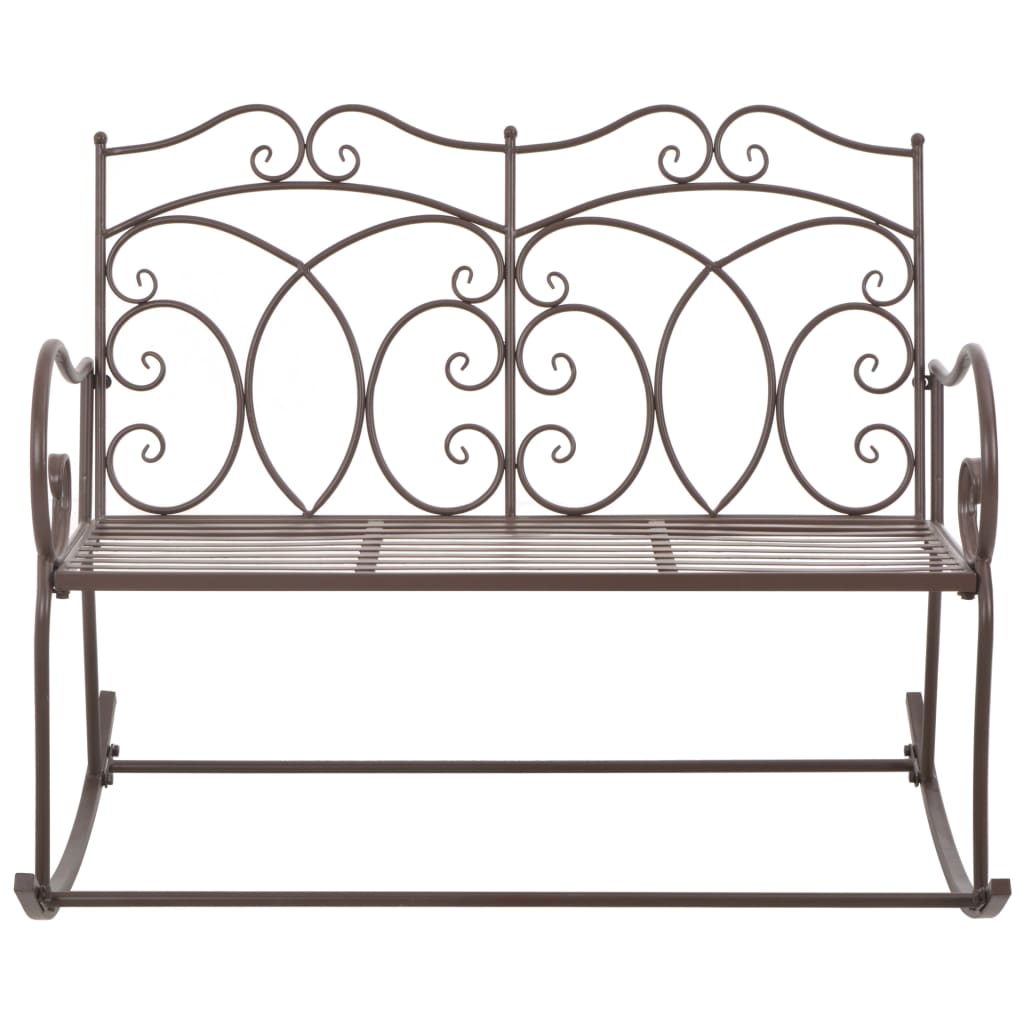 Garden Bench 104 cm Iron Antique Brown