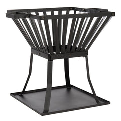 RedFire Fire Basket Denver Black Steel 51.5x39x45 cm 85015