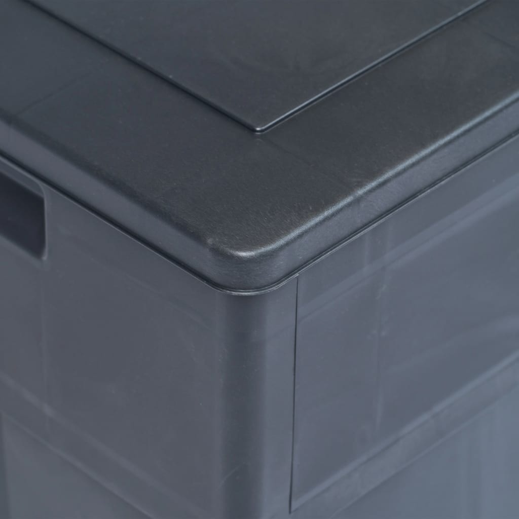 Garden Storage Box 320 L Black