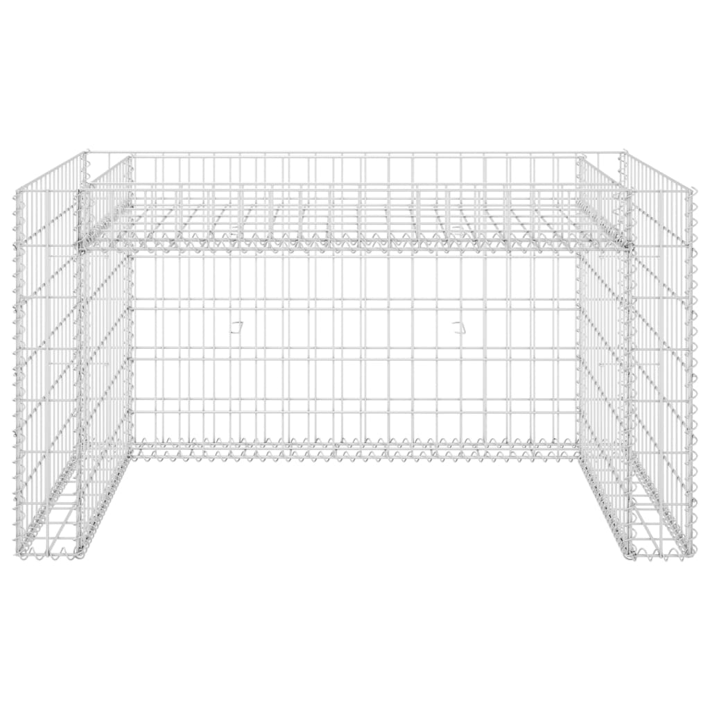 Lawn Mower Garage with Raised Bed 110x80x60 cm Steel Wire