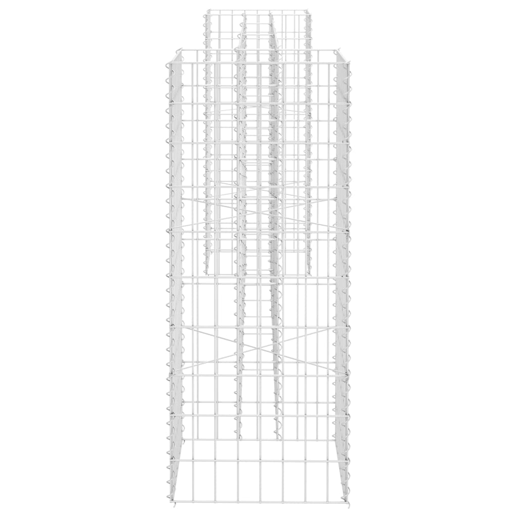 H-Shaped Gabion Planter Steel Wire 260x40x100 cm