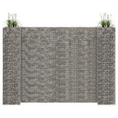 H-Shaped Gabion Planter Steel Wire 260x40x180 cm