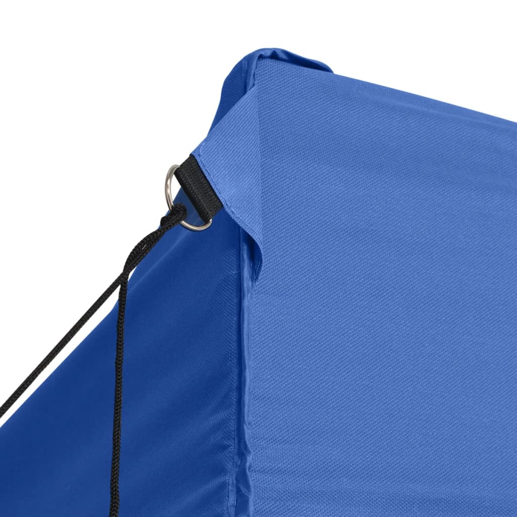 Professional Folding Party Tent with 4 Sidewalls 3x4 m Steel Blue