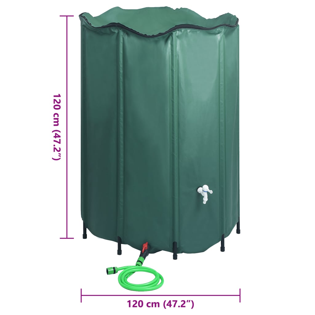 Collapsible Rain Water Tank with Spigot 1350 L