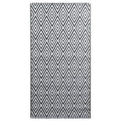 Outdoor Carpet White and Black 190x290 cm PP