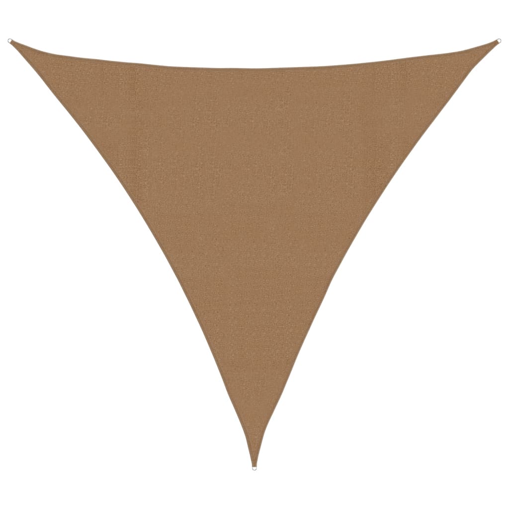 Sunshade Sail 160 g/m² Taupe 4x4x4 m HDPE