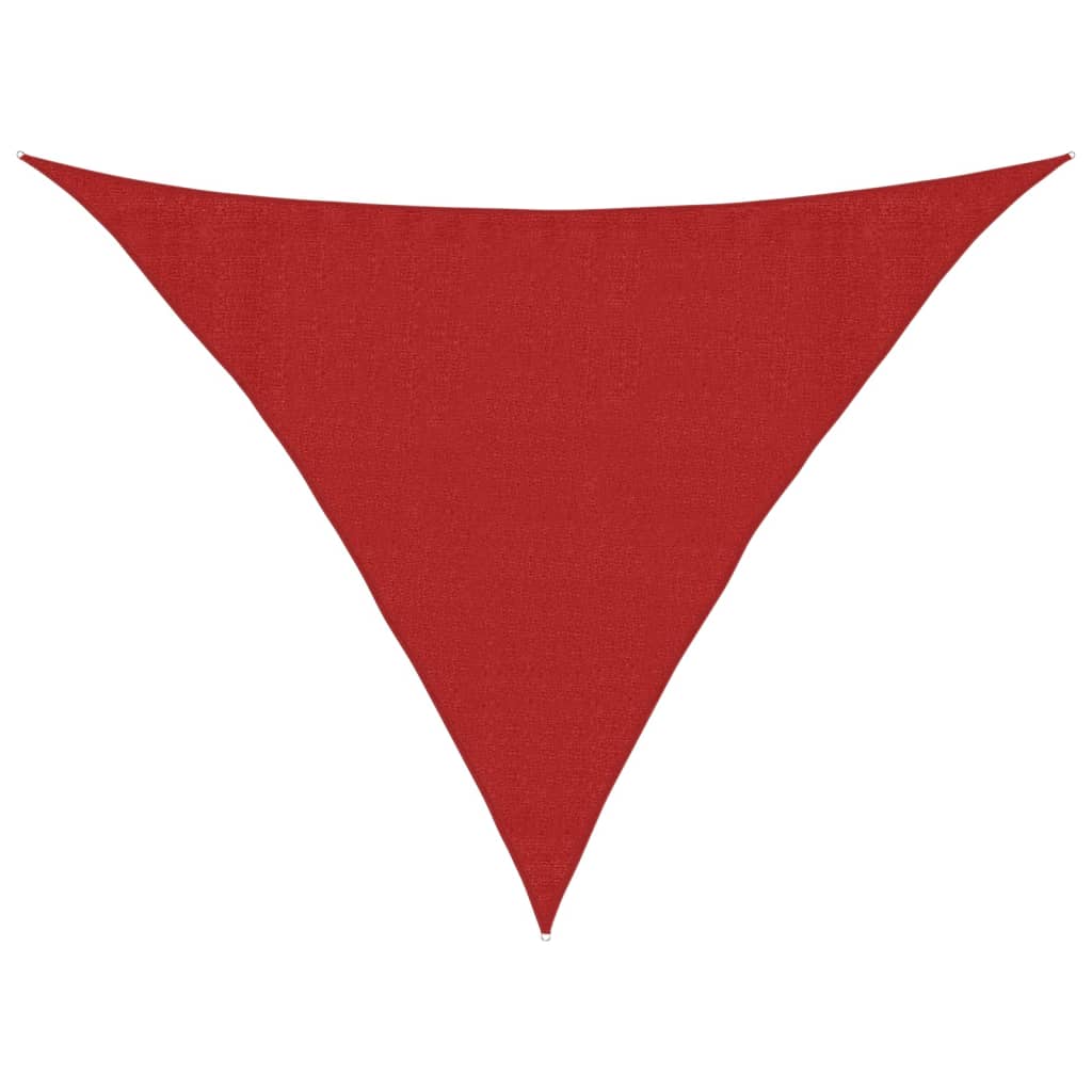 Sunshade Sail 160 g/m² Red 3.5x3.5x4.9 m HDPE