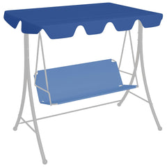 Replacement Canopy for Garden Swing Blue 188/168x145/110 cm