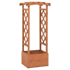 Trellis Planter with Arch 49x39x117 cm Firwood