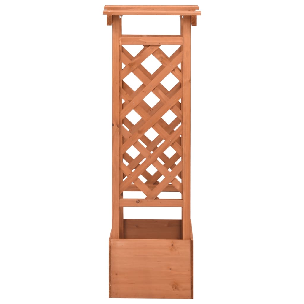 Trellis Planter with Arch 49x39x117 cm Firwood