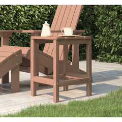 Garden Adirondack Table Brown 38x38x46 cm HDPE