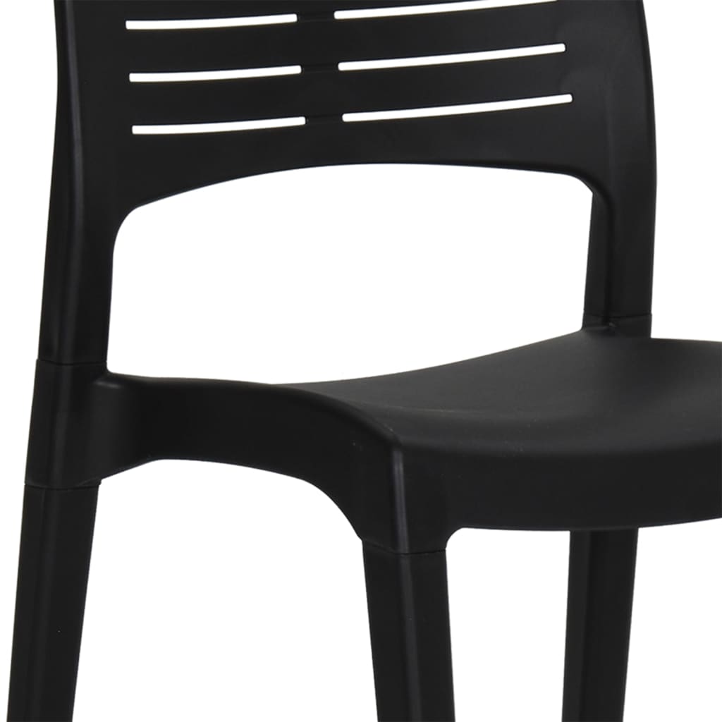 Garden Chairs 2 pcs Anthracite Polypropylene