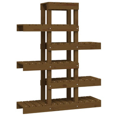 Plant Stand Honey Brown 85x25x109.5 cm Solid Wood Pine