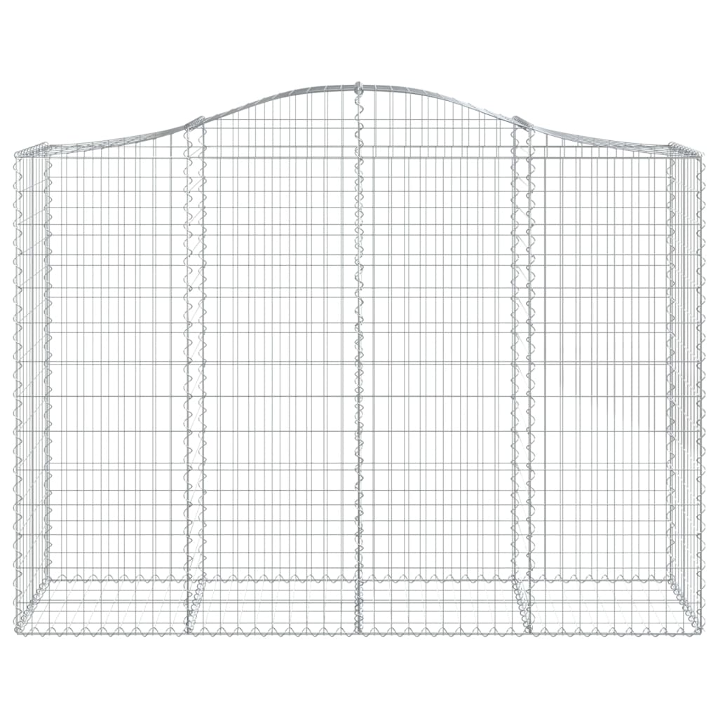 Arched Gabion Baskets 6 pcs 200x50x140/160 cm Galvanised Iron