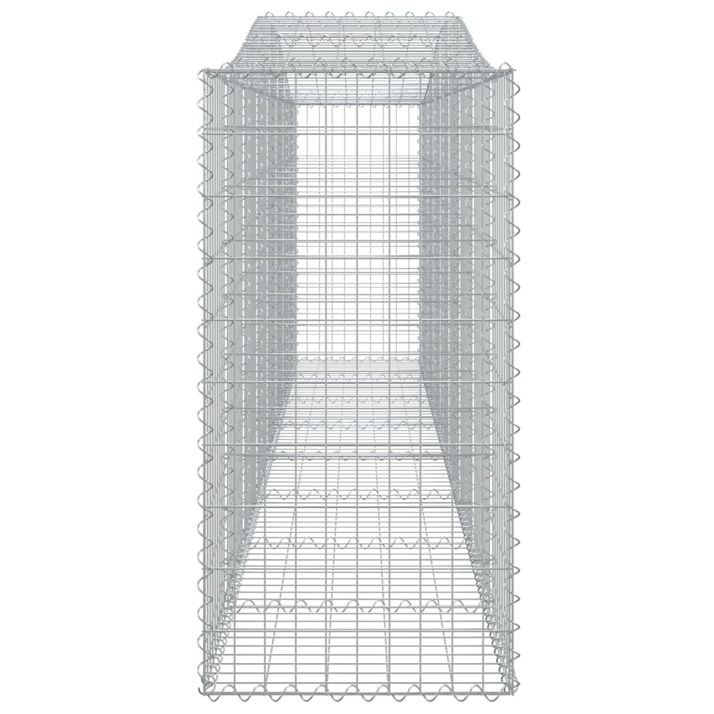 Arched Gabion Baskets 10 pcs 400x50x100/120 cm Galvanised Iron