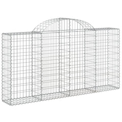 Arched Gabion Baskets 6 pcs 200x30x100/120 cm Galvanised Iron