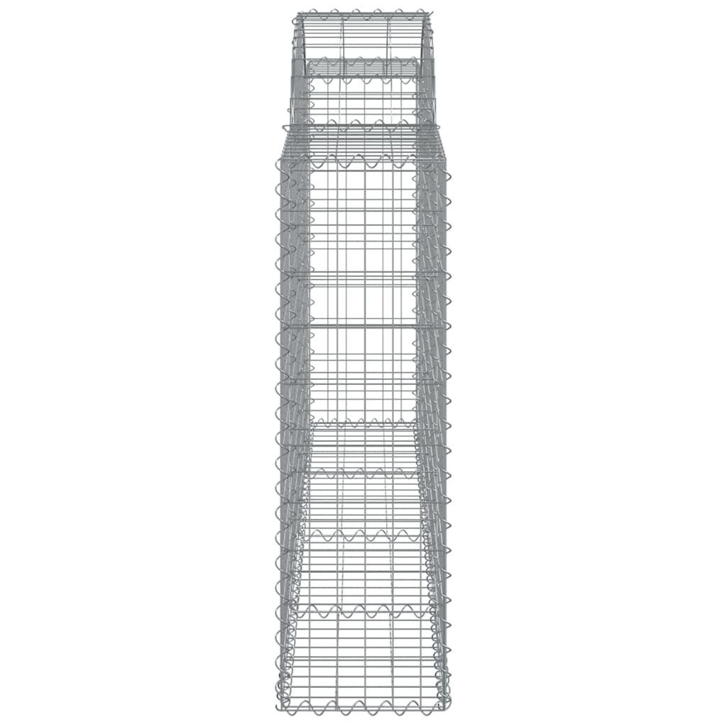 Arched Gabion Baskets 6 pcs 200x30x100/120 cm Galvanised Iron