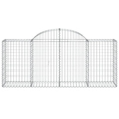 Arched Gabion Baskets 11 pcs 200x50x80/100 cm Galvanised Iron