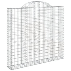 Arched Gabion Baskets 4 pcs 200x50x180/200 cm Galvanised Iron