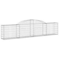 Arched Gabion Baskets 10 pcs 300x30x60/80 cm Galvanised Iron