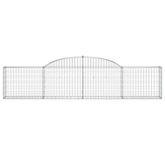 Arched Gabion Baskets 10 pcs 300x30x60/80 cm Galvanised Iron