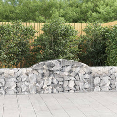 Arched Gabion Baskets 10 pcs 300x30x60/80 cm Galvanised Iron