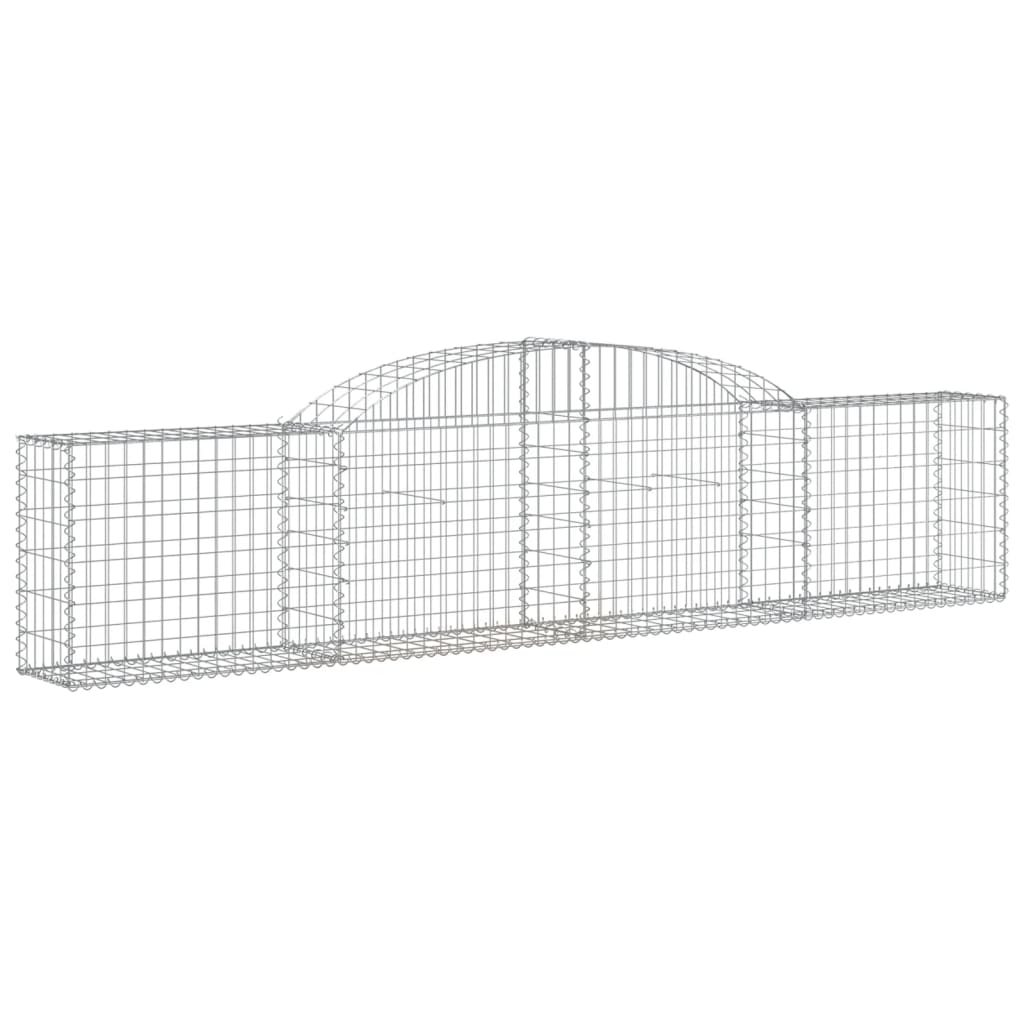 Arched Gabion Baskets 20 pcs 300x30x60/80 cm Galvanised Iron