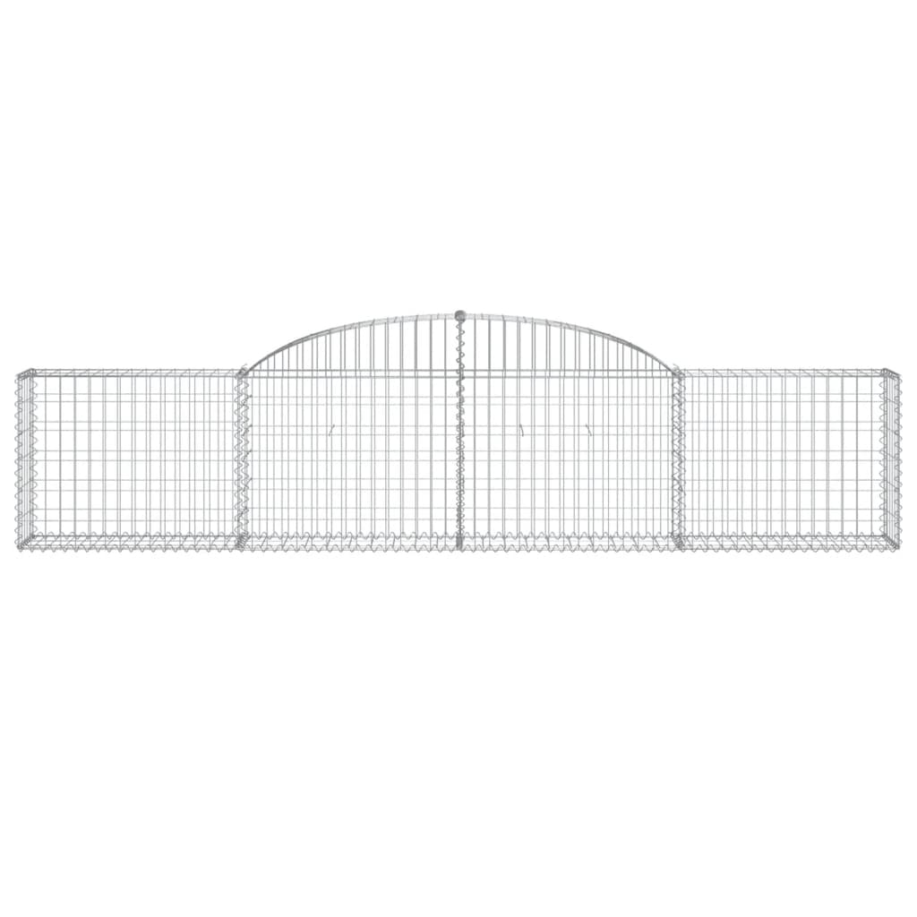 Arched Gabion Baskets 20 pcs 300x30x60/80 cm Galvanised Iron