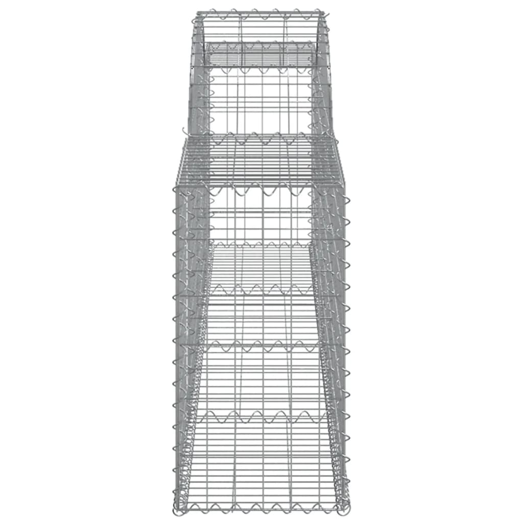 Arched Gabion Baskets 20 pcs 300x30x60/80 cm Galvanised Iron