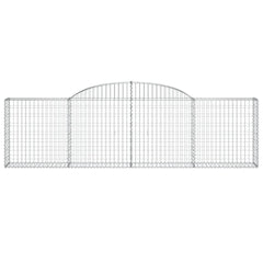 Arched Gabion Baskets 2 pcs 300x30x80/100 cm Galvanised Iron