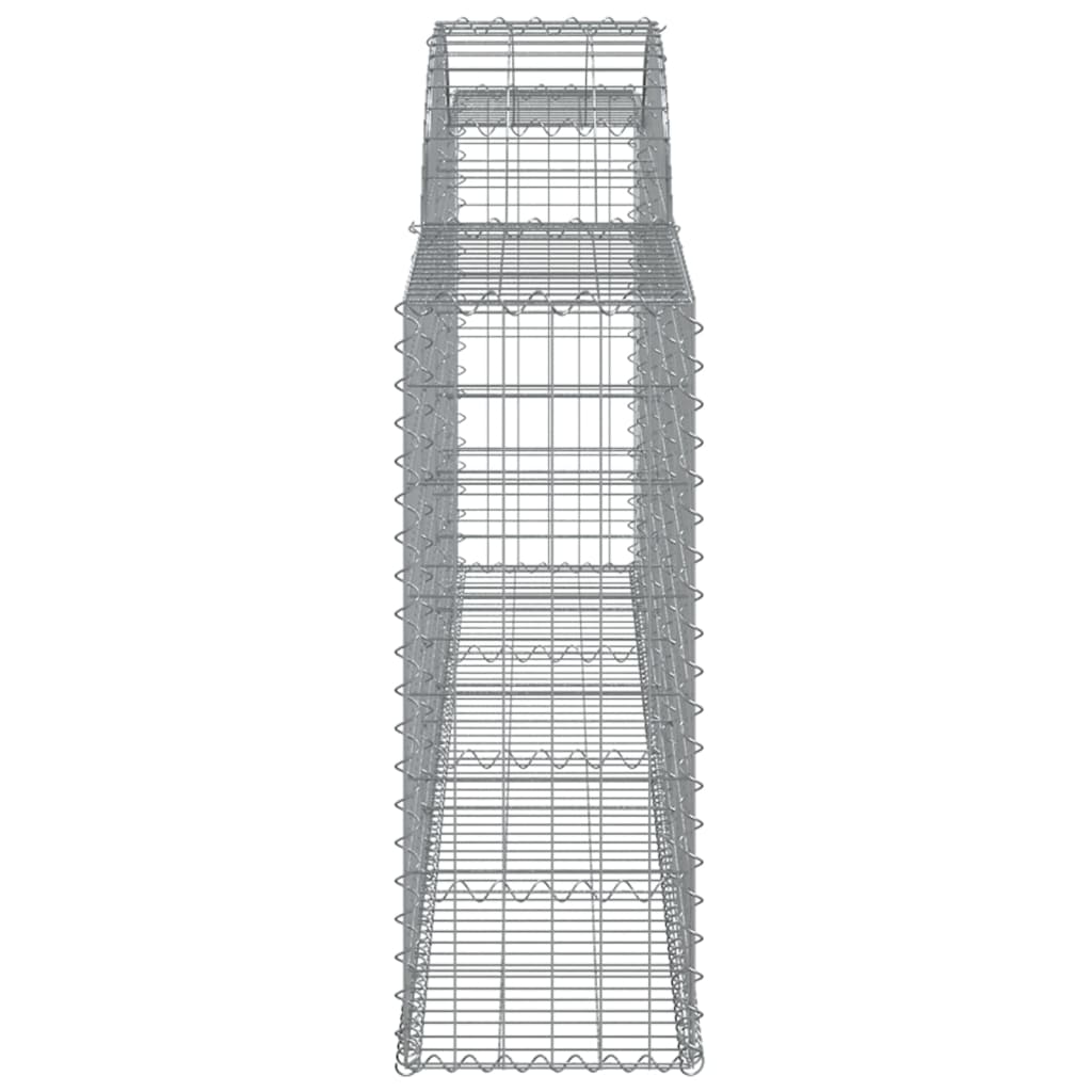 Arched Gabion Baskets 2 pcs 300x30x80/100 cm Galvanised Iron