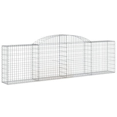 Arched Gabion Baskets 13 pcs 300x30x80/100 cm Galvanised Iron