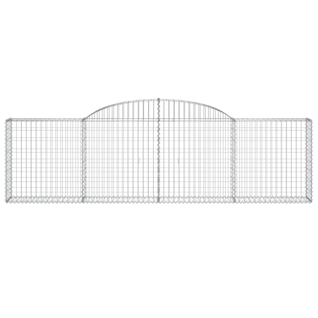 Arched Gabion Baskets 13 pcs 300x30x80/100 cm Galvanised Iron