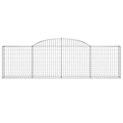 Arched Gabion Baskets 13 pcs 300x30x80/100 cm Galvanised Iron