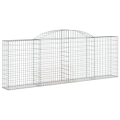 Arched Gabion Baskets 2 pcs 300x30x100/120 cm Galvanised Iron