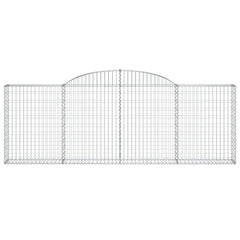 Arched Gabion Baskets 2 pcs 300x30x100/120 cm Galvanised Iron