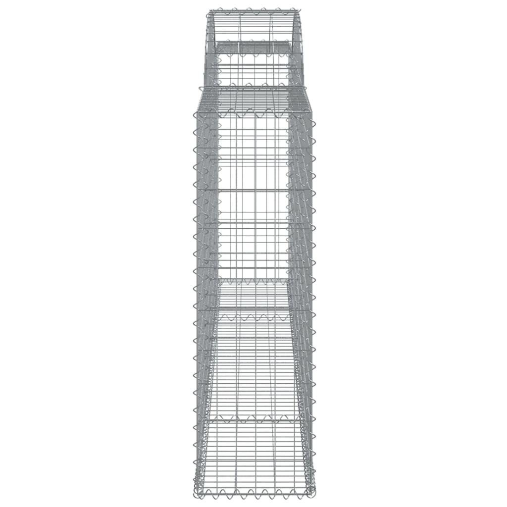 Arched Gabion Baskets 2 pcs 300x30x100/120 cm Galvanised Iron