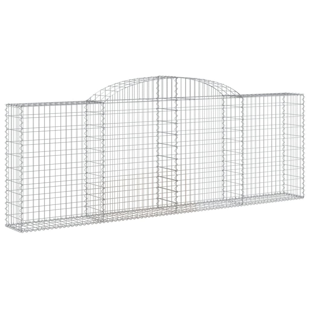 Arched Gabion Baskets 20 pcs 300x30x100/120 cm Galvanised Iron