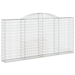 Arched Gabion Baskets 6 pcs 300x30x140/160 cm Galvanised Iron