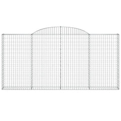 Arched Gabion Baskets 6 pcs 300x30x140/160 cm Galvanised Iron