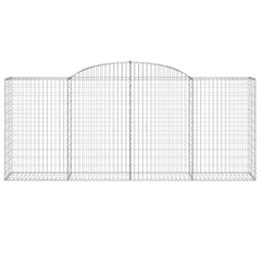 Arched Gabion Baskets 2 pcs 300x50x120/140 cm Galvanised Iron