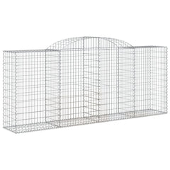 Arched Gabion Baskets 13 pcs 300x50x120/140 cm Galvanised Iron