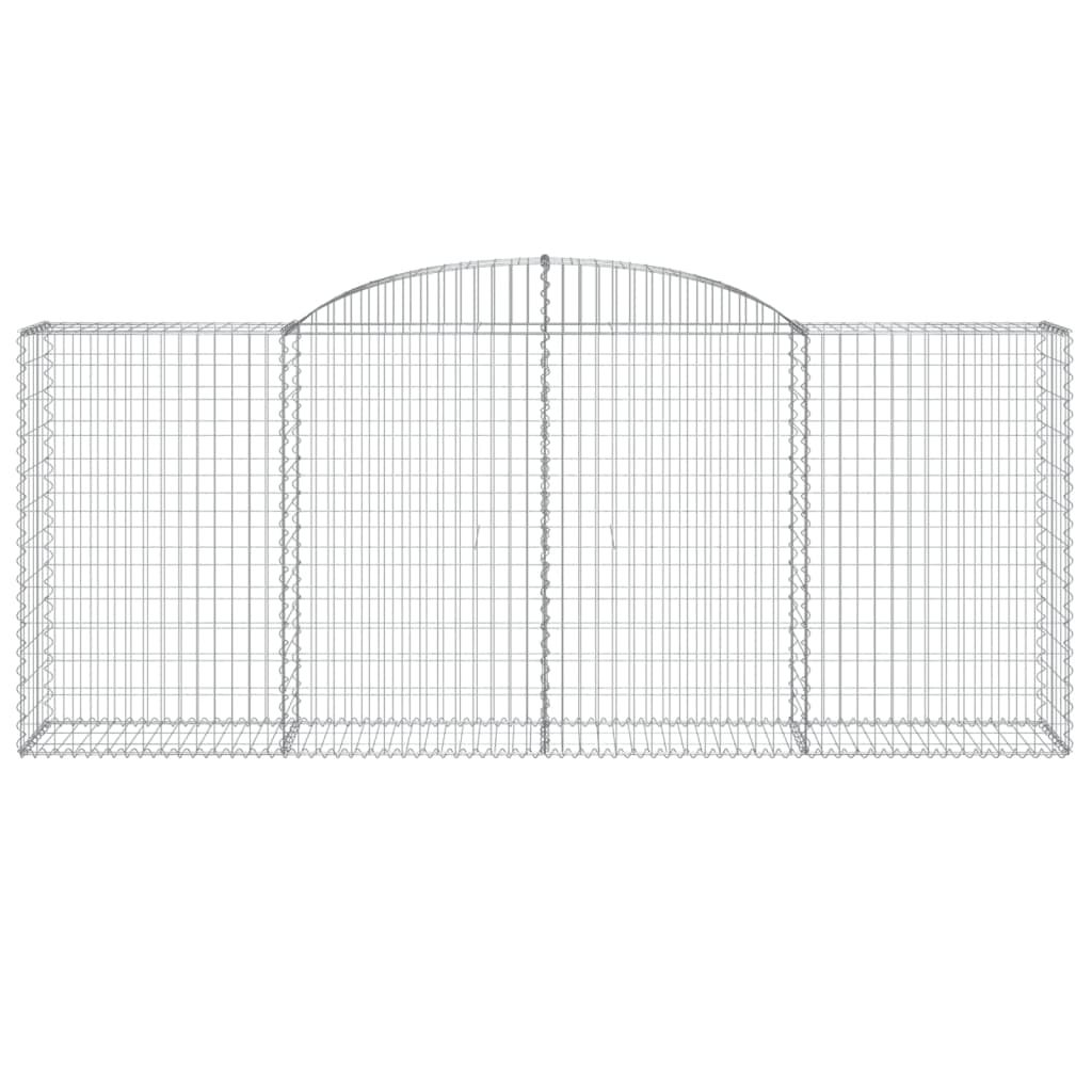 Arched Gabion Baskets 13 pcs 300x50x120/140 cm Galvanised Iron