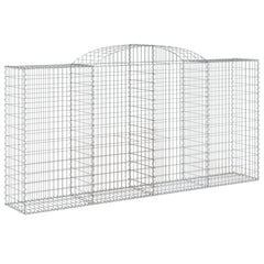 Arched Gabion Baskets 20 pcs 300x50x140/160 cm Galvanised Iron