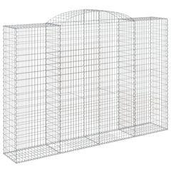 Arched Gabion Baskets 4 pcs 300x50x200/220 cm Galvanised Iron