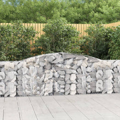 Arched Gabion Baskets 20 pcs 400x30x80/100 cm Galvanised Iron