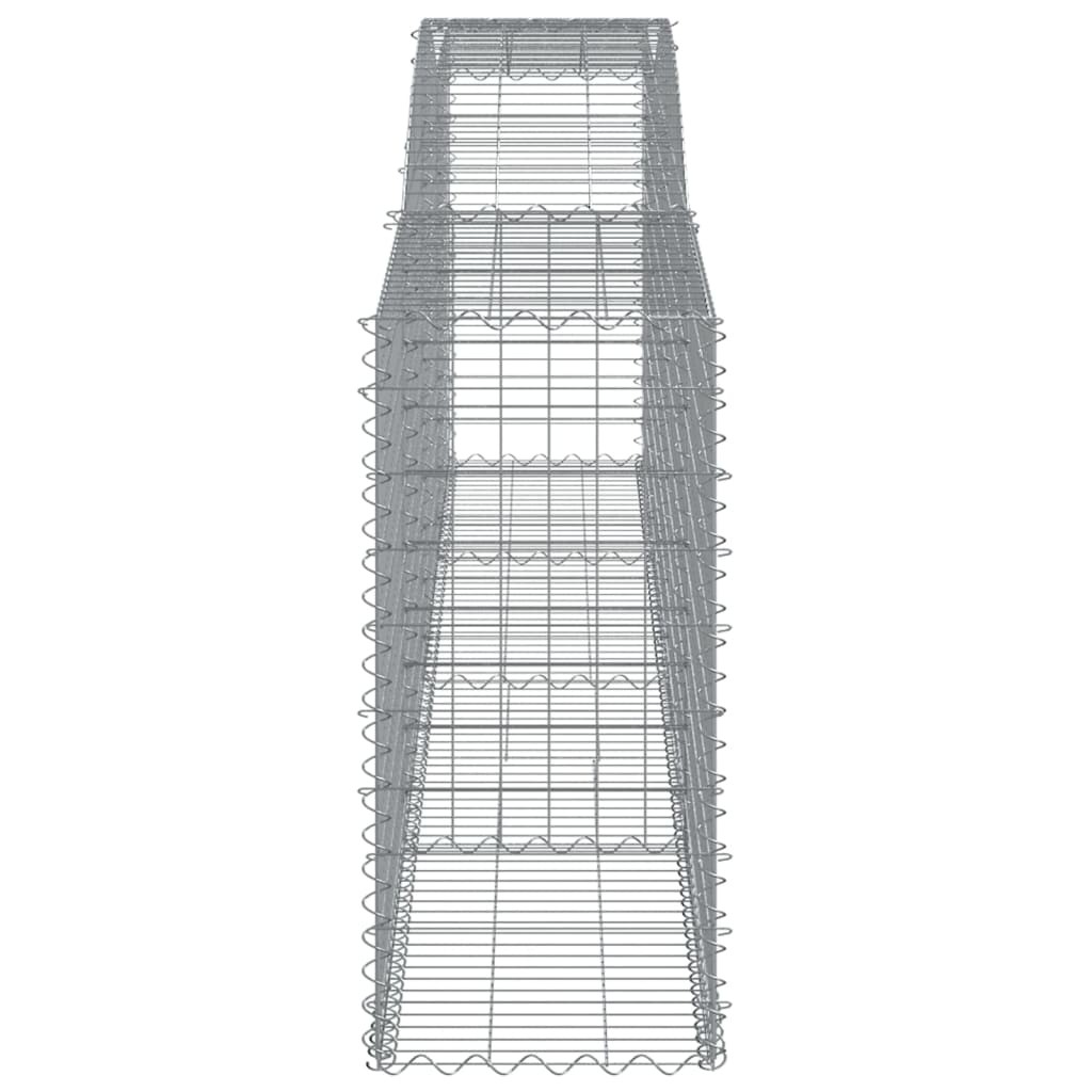 Arched Gabion Baskets 5 pcs 400x50x100/120 cm Galvanised Iron