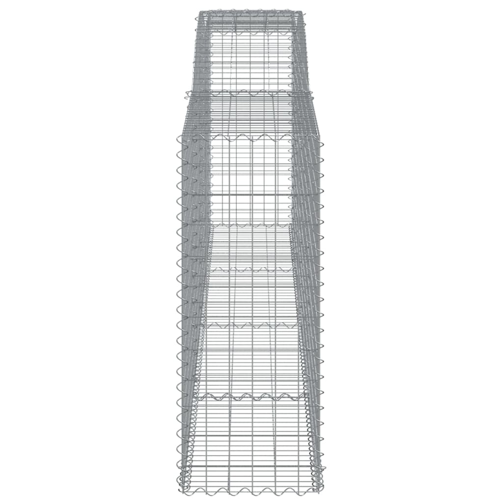 Arched Gabion Baskets 7 pcs 400x50x120/140 cm Galvanised Iron