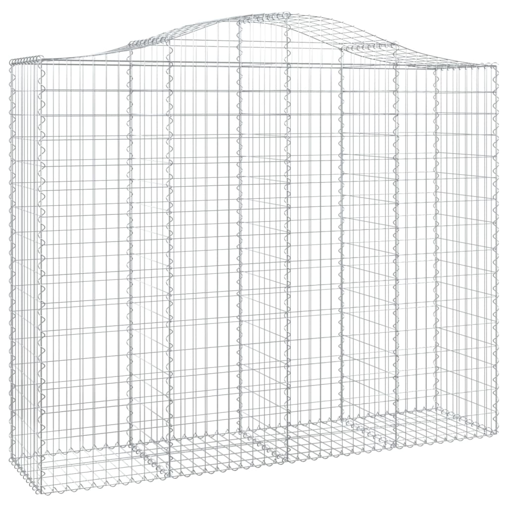 Arched Gabion Basket 200x50x160/180 cm Galvanised Iron